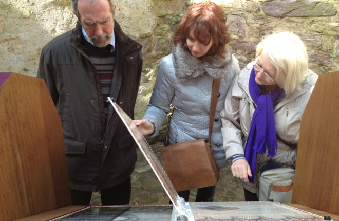 STD lectern book, family reading